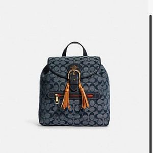 COACH Kleo Backpack In Signature Chambray